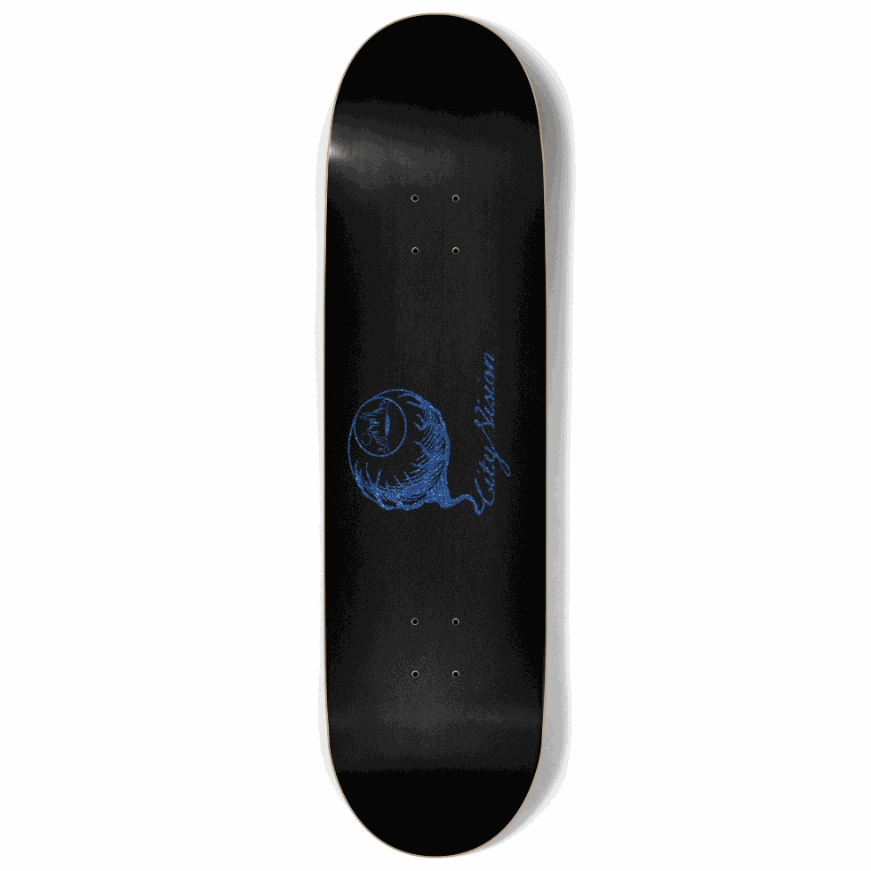 Black and Blue Glitter Logo 9.00 City Vision Skateboards