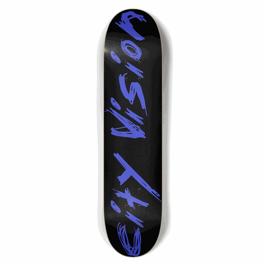 Black and Blue Name 7.50 City Vision Skateboards