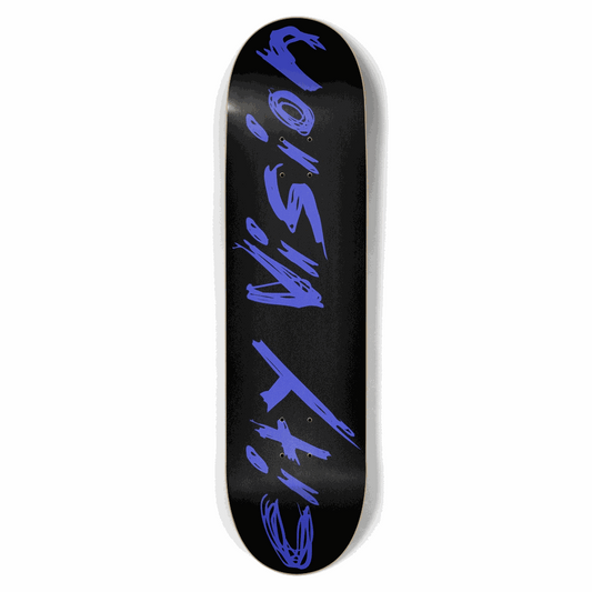 Black and Blue Name 8.50 City Vision Skateboards
