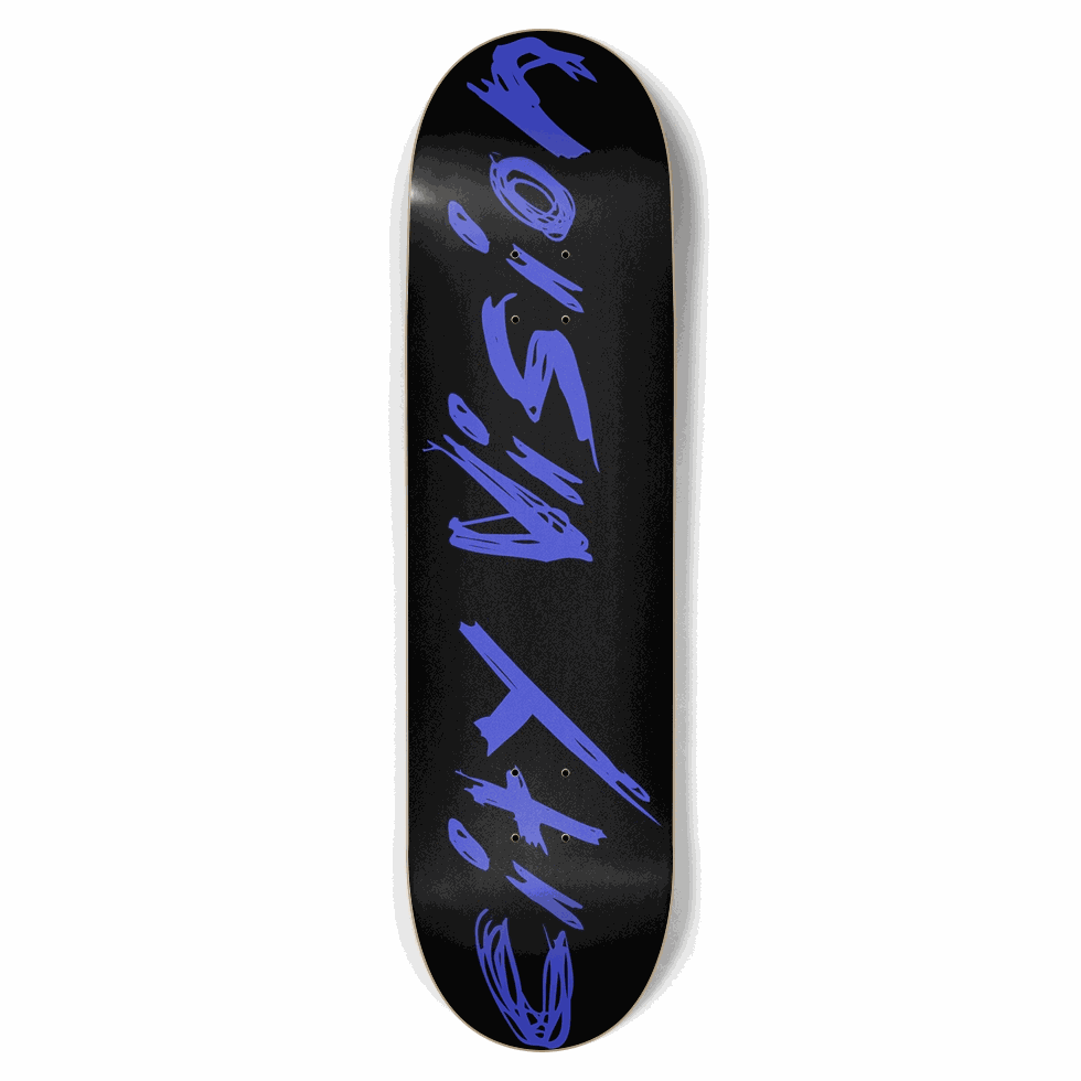 Black and Blue Name 8.75 City Vision Skateboards