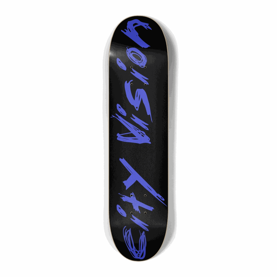 Black and Blue Name Mini 7.25 City Vision Skateboards
