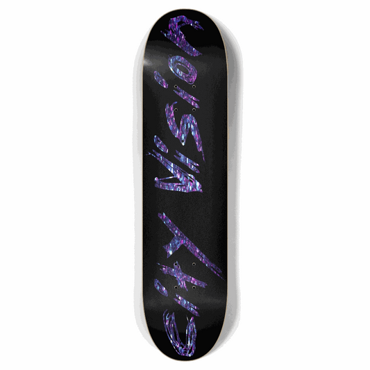 Black and Dark Rainbow Glitter Name 7.87 City Vision Skateboards