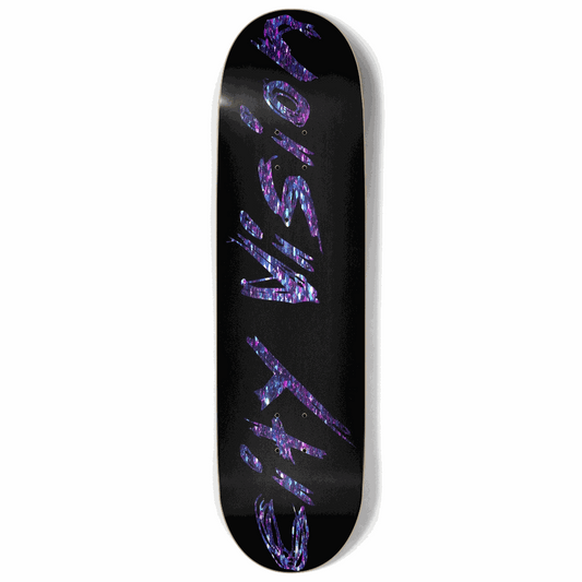 Black and Dark Rainbow Glitter Name 9.00 City Vision Skateboards