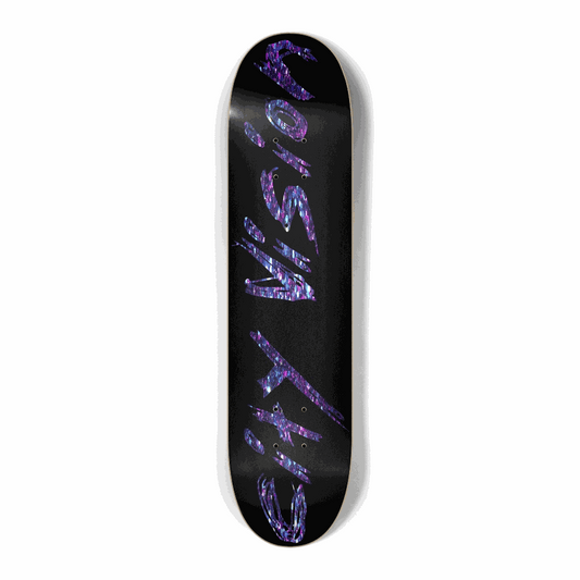 Black and Dark Rainbow Glitter Name Mini 7.25 City Vision Skateboards