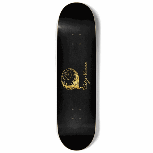 Black and Gold Glitter Logo 9.00 City Vision Skateboards
