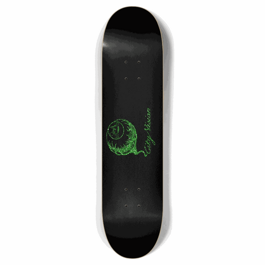 Black and Green Glitter Logo 7.87 City Vision Skateboards