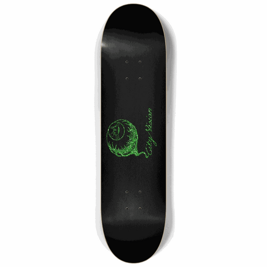Black and Green Glitter Logo 8.25 City Vision Skateboards