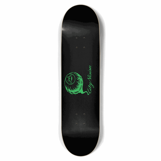 Black and Green Logo 8.50 City Vision Skateboards