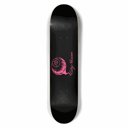 Black and Hot Pink Logo 7.50 City Vision Skateboards