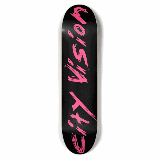 Black and Hot Pink Name 7.62 City Vision Skateboards