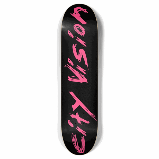 Black and Hot Pink Name 7.87 City Vision Skateboards