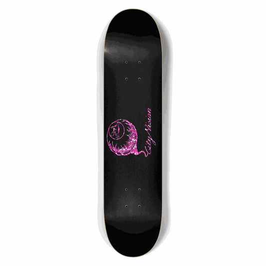 Black and Pink Glitter Logo 7.50 City Vision Skateboards