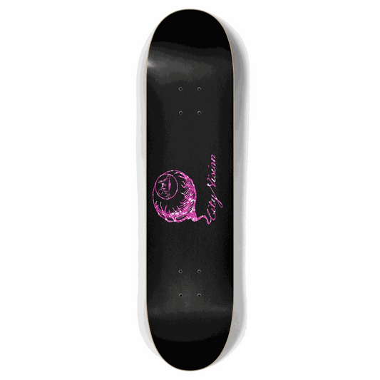 Black and Pink Glitter Logo 7.87 City Vision Skateboards