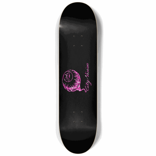 Black and Pink Glitter Logo 8.25 City Vision Skateboards