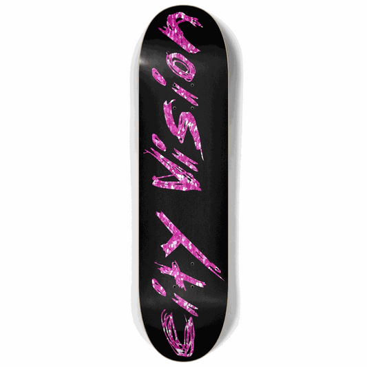Black and Pink Glitter Name 8.25 City Vision Skateboards