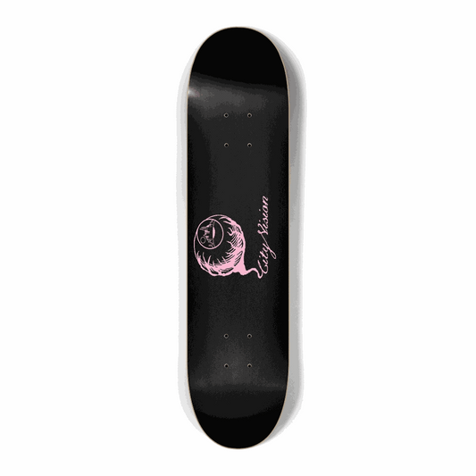 Black and Pink Logo Mini 7.25 City Vision Skateboards