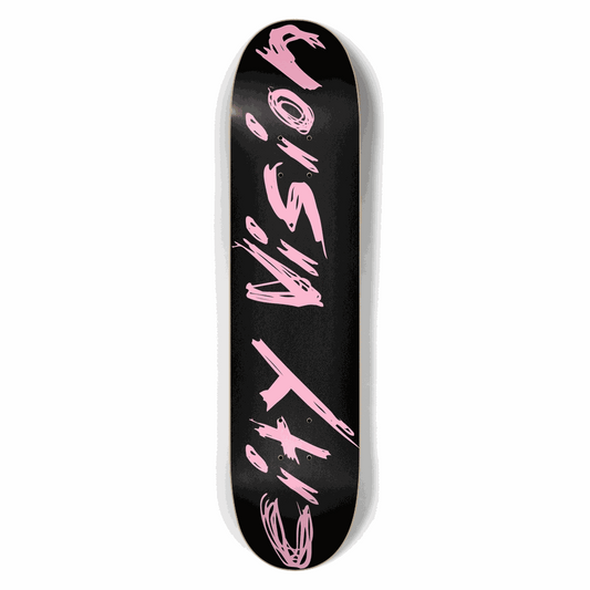 Black and Pink Name 7.50 City Vision Skateboards