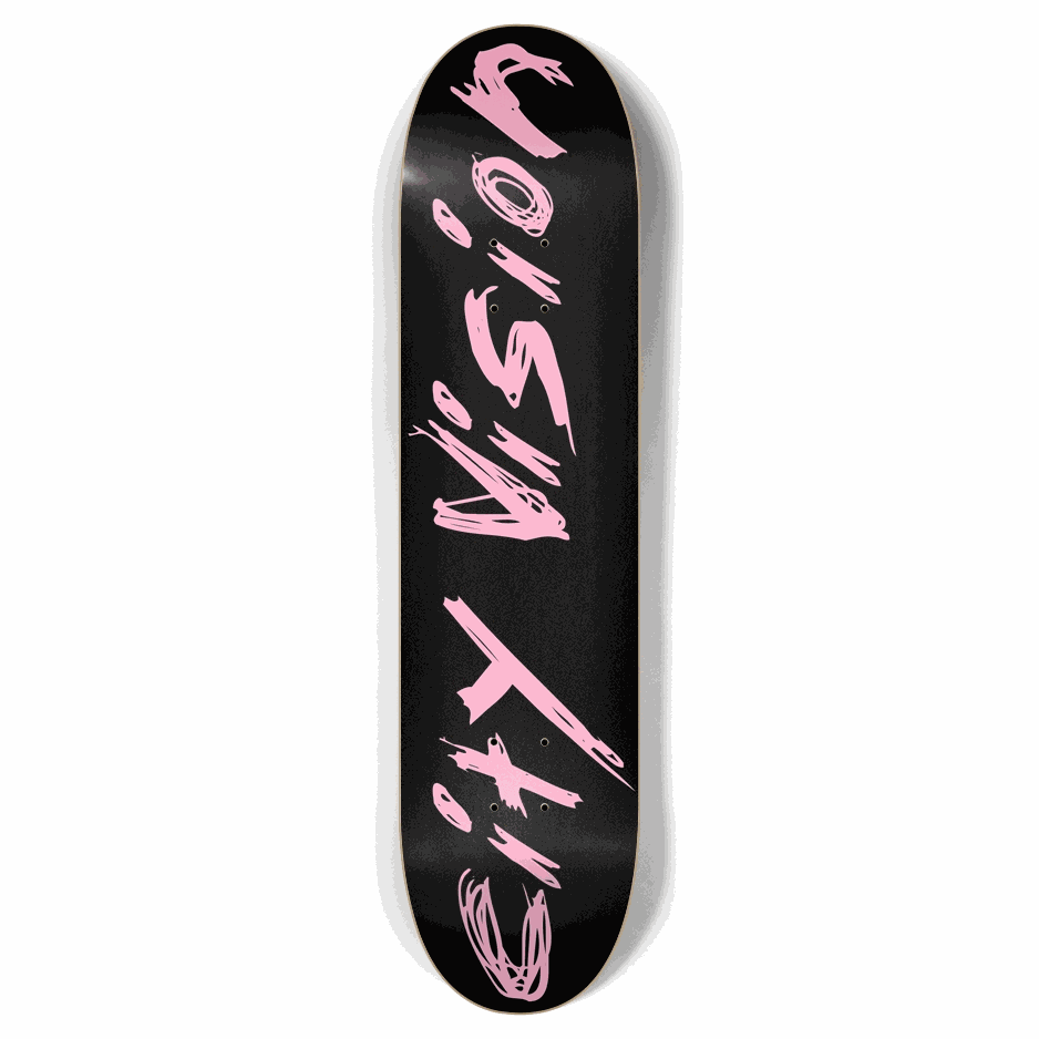 Black and Pink Name 7.87 City Vision Skateboards