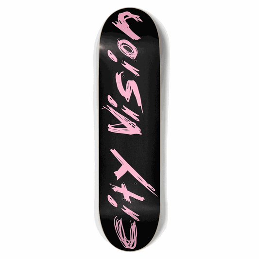 Black and Pink Name 8.50 City Vision Skateboards