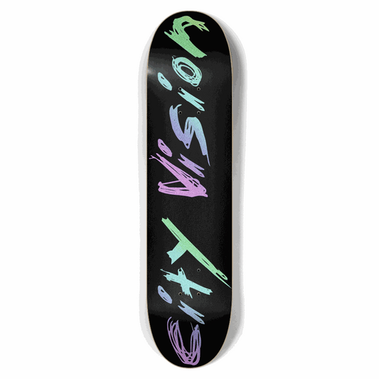 Black and Rainbow Glitter Name 7.62 City Vision Skateboards