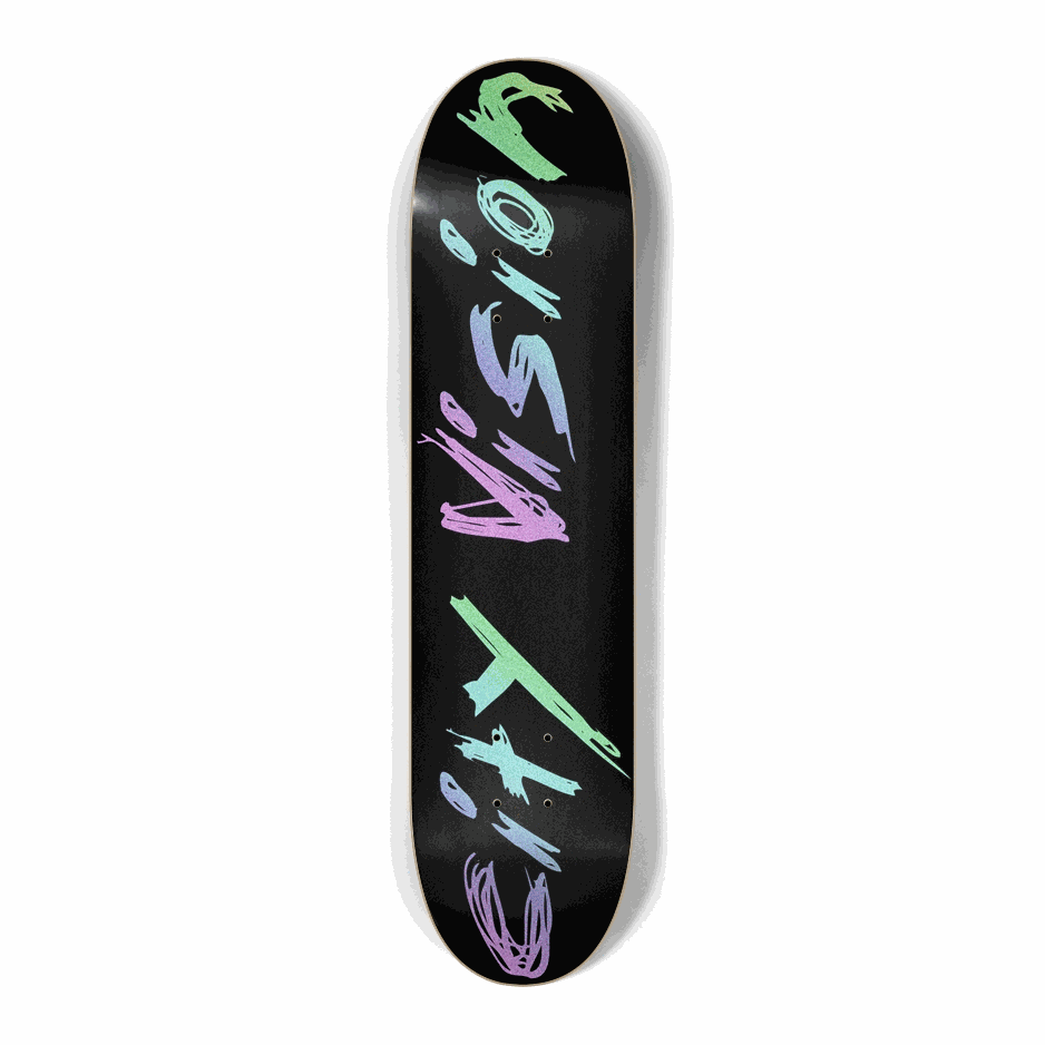 Black and Rainbow Glitter Name Mini 7.25 City Vision Skateboards