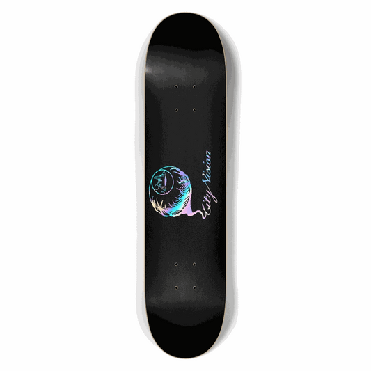 Black and Rainbow Logo 7.50 City Vision Skateboards