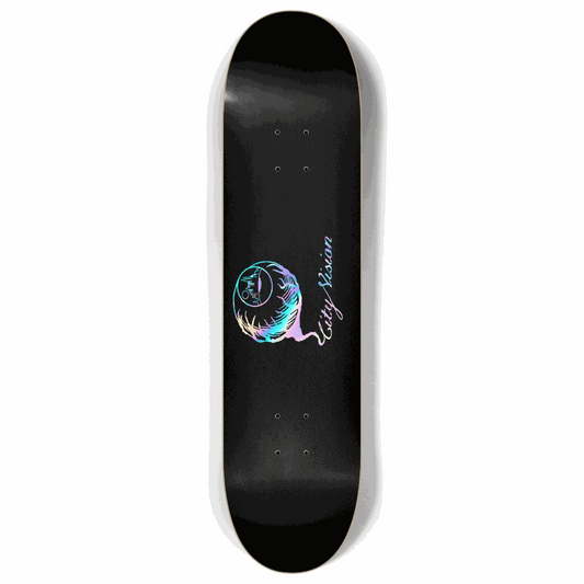 Skateboard - Black and Rainbow Logo 8.00 by City Vision Skateboards (8.00)