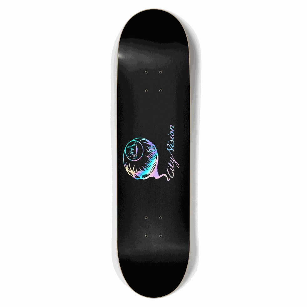 Black and Rainbow Logo 8.50 City Vision Skateboards