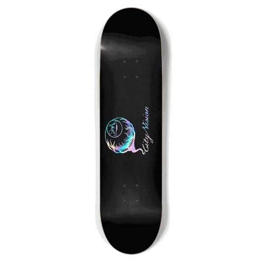 Black and Rainbow Logo 8.50 City Vision Skateboards