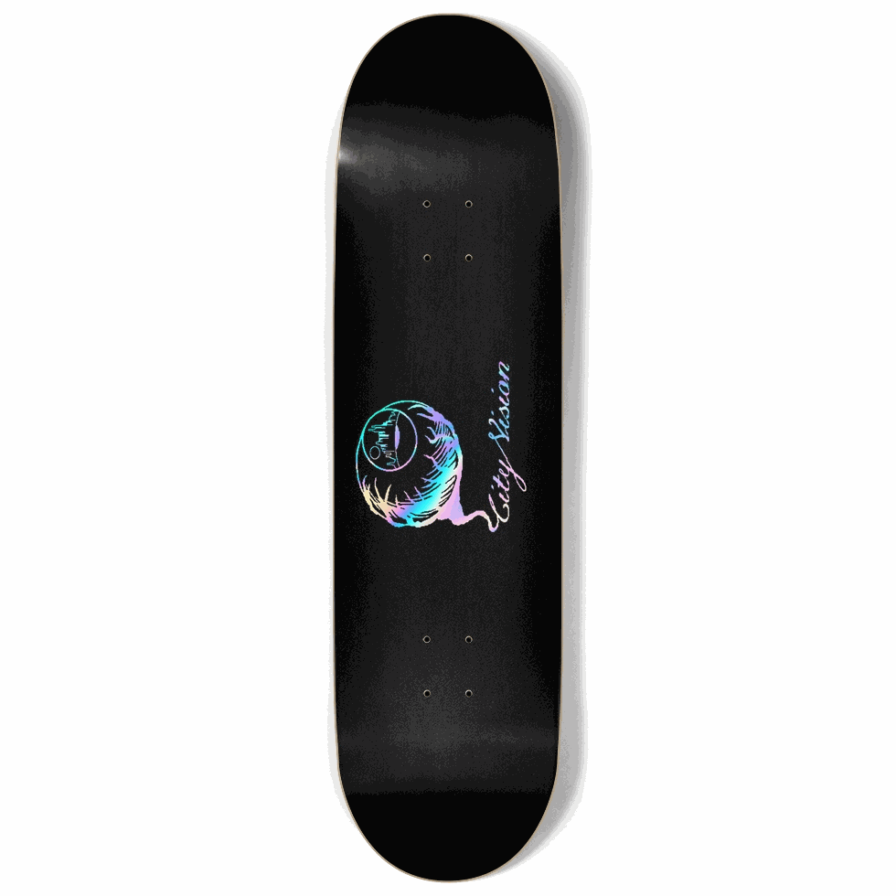 Black and Rainbow Logo 9.00 City Vision Skateboards