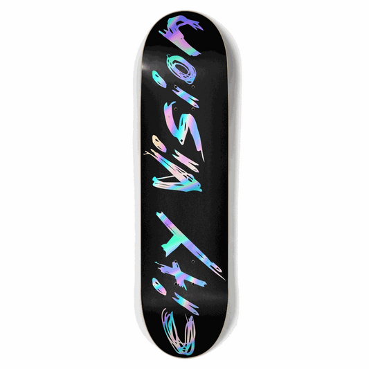 Black and Rainbow Name 8.50 City Vision Skateboards