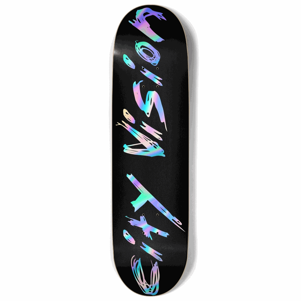 Black and Rainbow Name 9.00 City Vision Skateboards