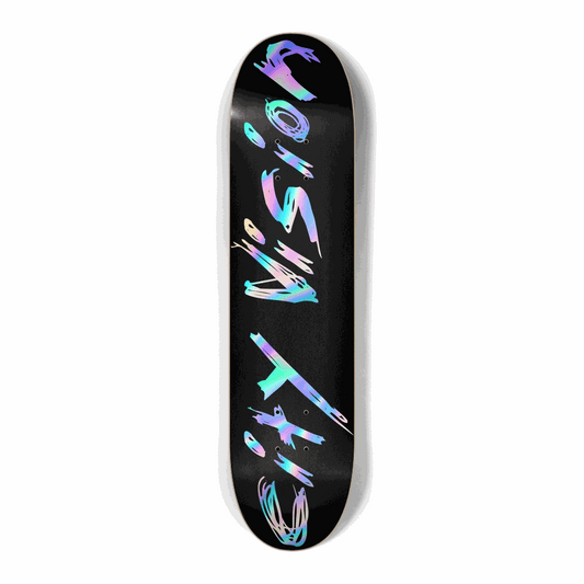 Black and Rainbow Name Mini 7.25 City Vision Skateboards
