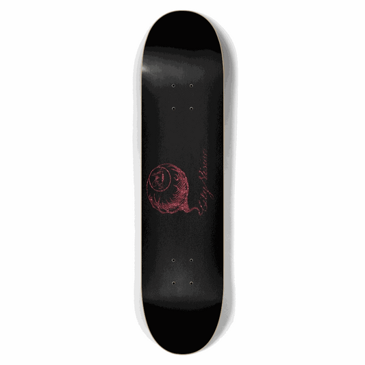 Black and Red Glitter Logo 7.62 City Vision Skateboards