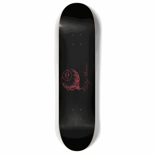 Skateboard - Black and Red Glitter Logo 8.00 by City Vision Skateboards (8.00)