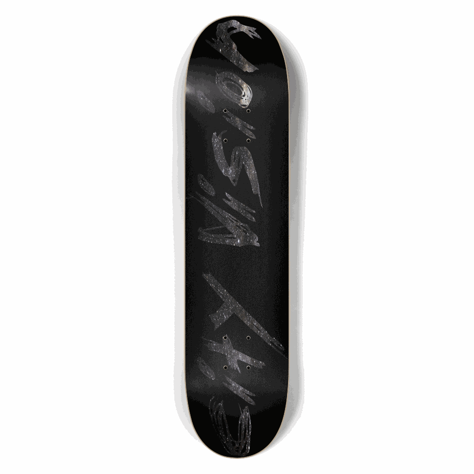 Black and Stars Name 7.50 City Vision Skateboards