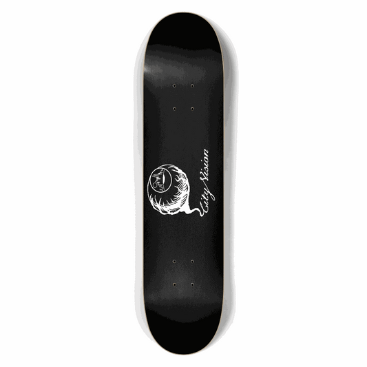 Black and White Logo 7.50 City Vision Skateboards