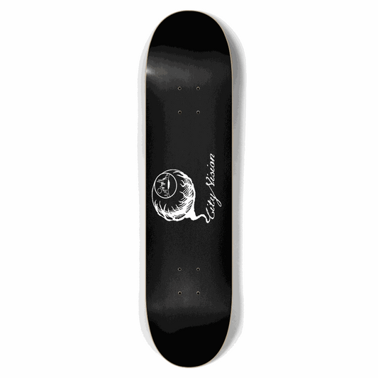 Black and White Logo 7.75 City Vision Skateboards