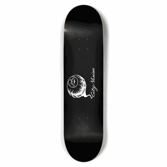 Black and White Logo 8.50 City Vision Skateboards