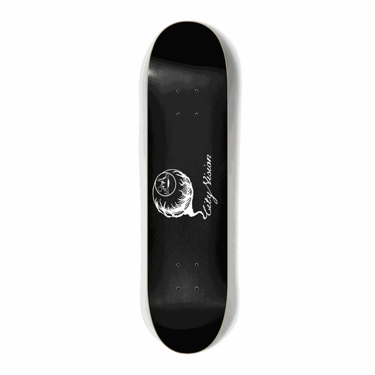 Black and White Logo Mini 7.25 City Vision Skateboards