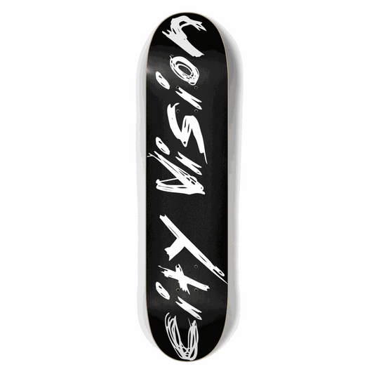 Black and White Name 7.50 City Vision Skateboards