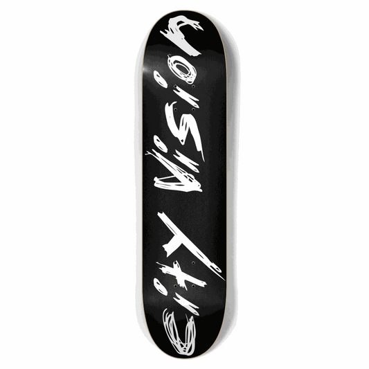 Black and White Name 7.75 City Vision Skateboards