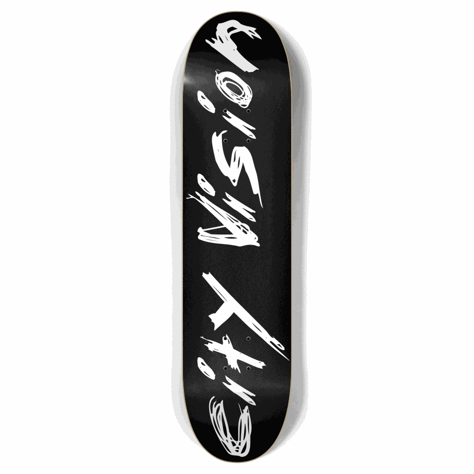Black and White Name 7.87 City Vision Skateboards