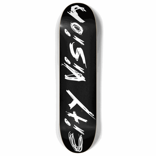 Skateboard - Black and White Name 8.00 by City Vision Skateboards (8.00)