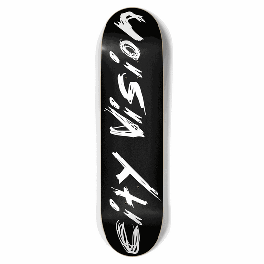 Black and White Name 8.50 City Vision Skateboards