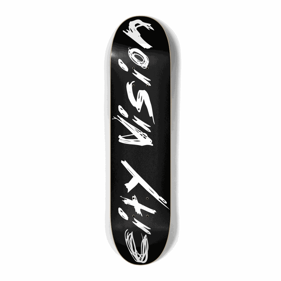 Black and White Name Mini 7.25 City Vision Skateboards