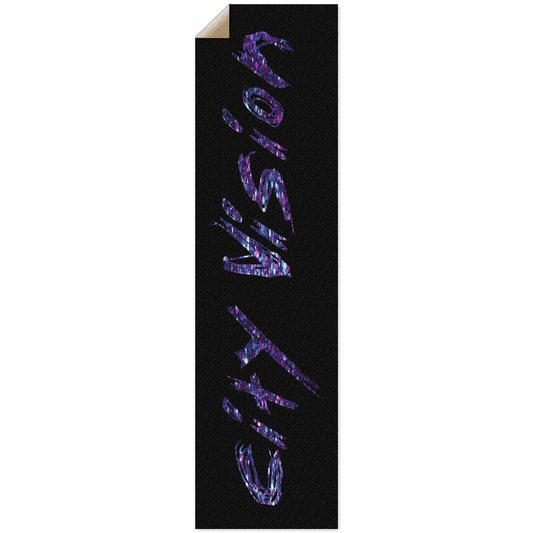 Black & Dark Glitter Name Griptape City Vision Skateboards