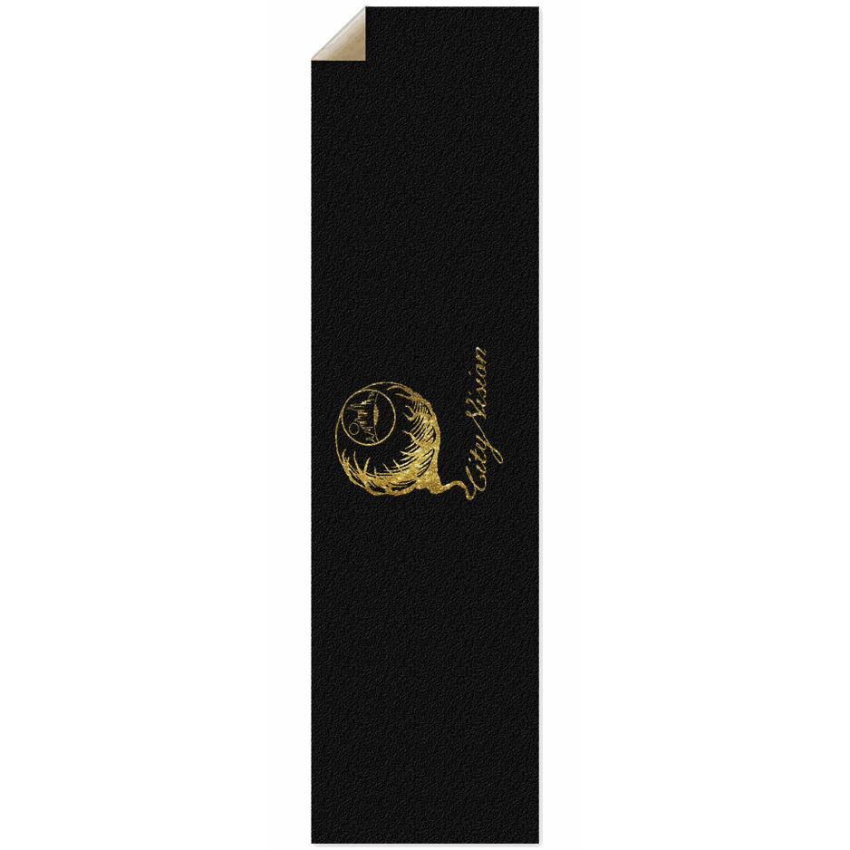 Black & Gold Glitter Logo Griptape City Vision Skateboards