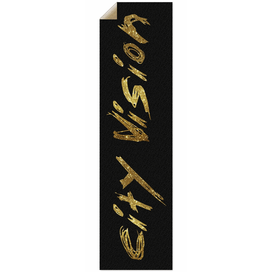 Black & Gold Glitter Name Griptape City Vision Skateboards