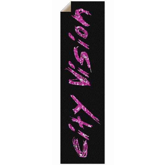 Black & Pink Glitter Name Griptape City Vision Skateboards